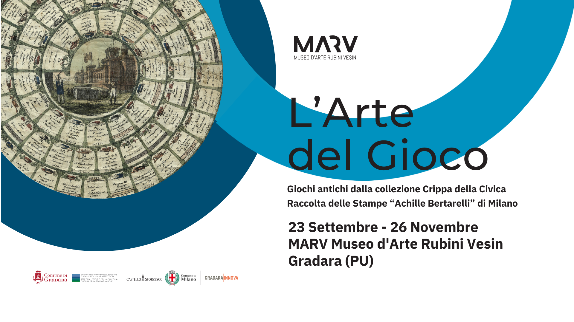 Locandina della mostra L'Arte del Gioco