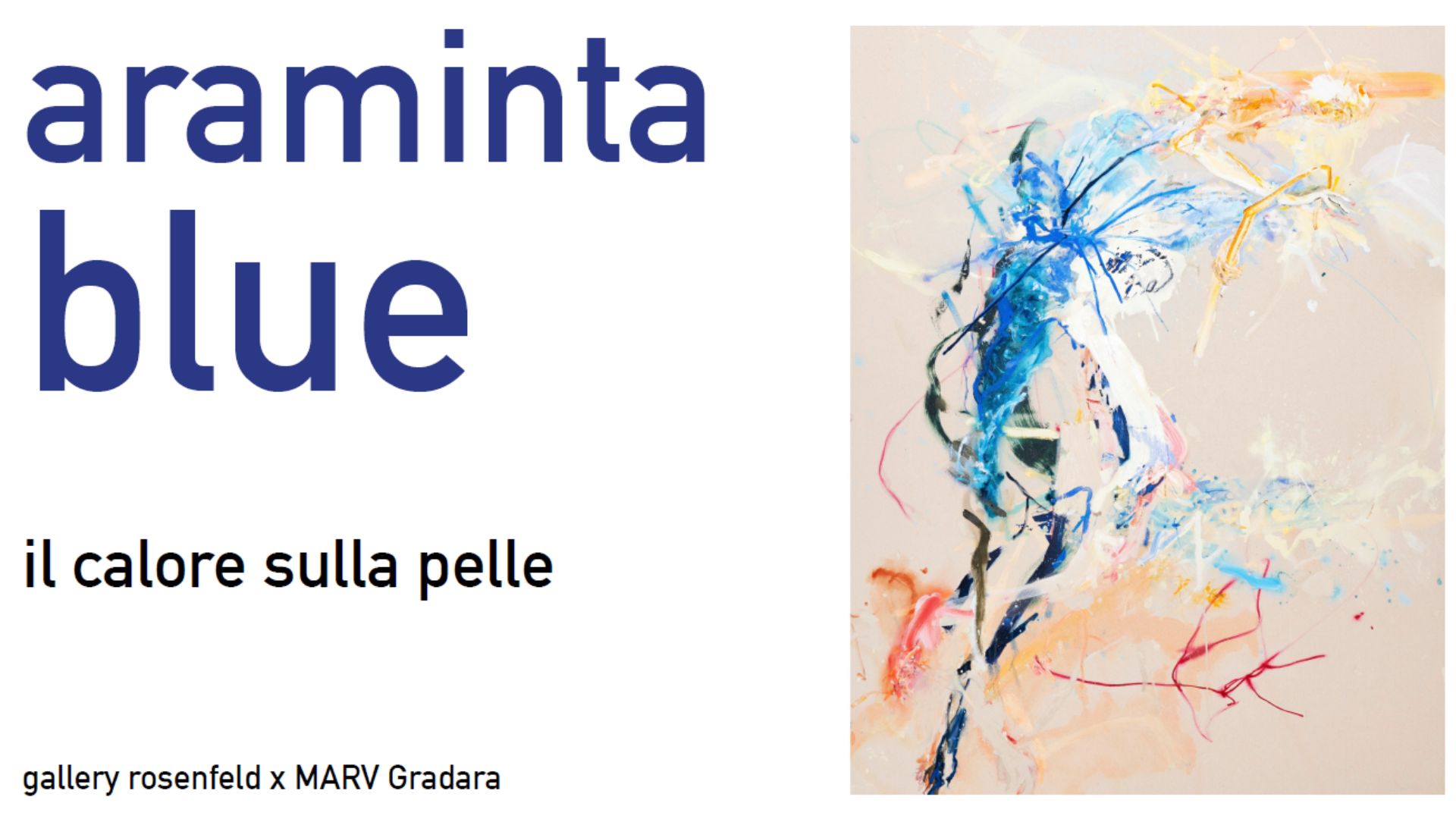 cartolina - mostra Aramita Blue